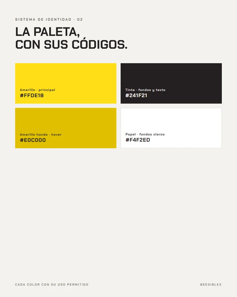 02 · La paleta, con códigos
