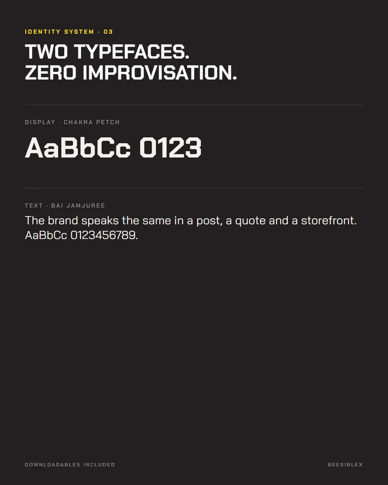 03 · The typefaces